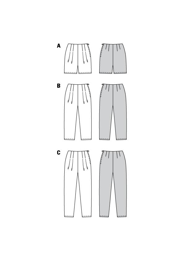 Symønster Burda 5942 - Bukser Shorts - Dame | Billede 11