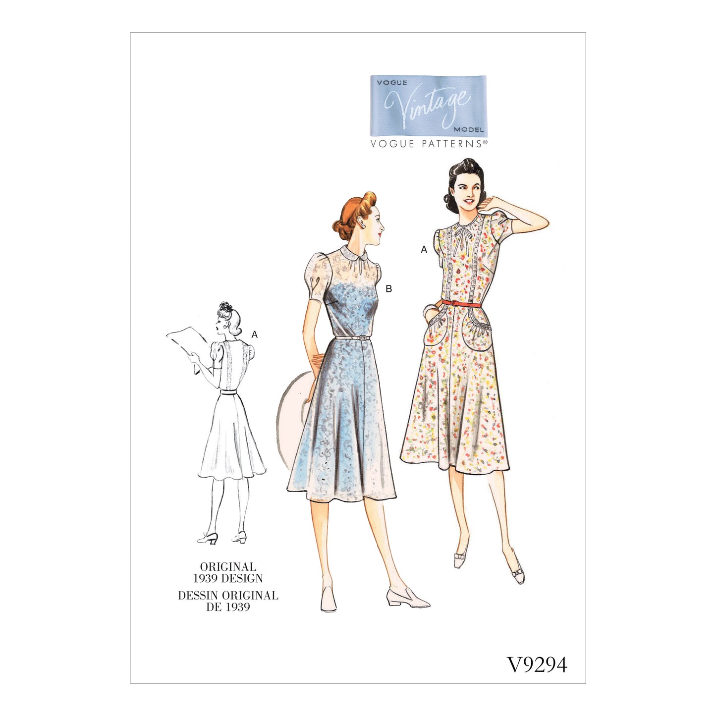 Vogue Patterns 9294 -Vintage - Dame