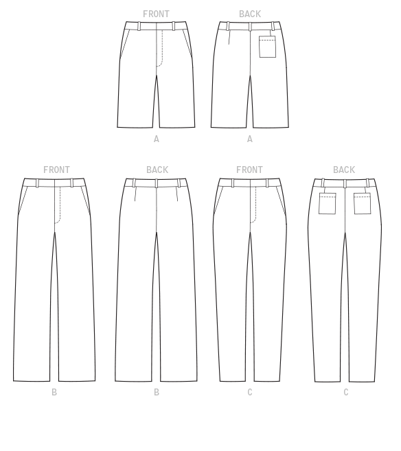 Symønster McCall´s 7987 - Bukser Shorts - Herre | Billede 4