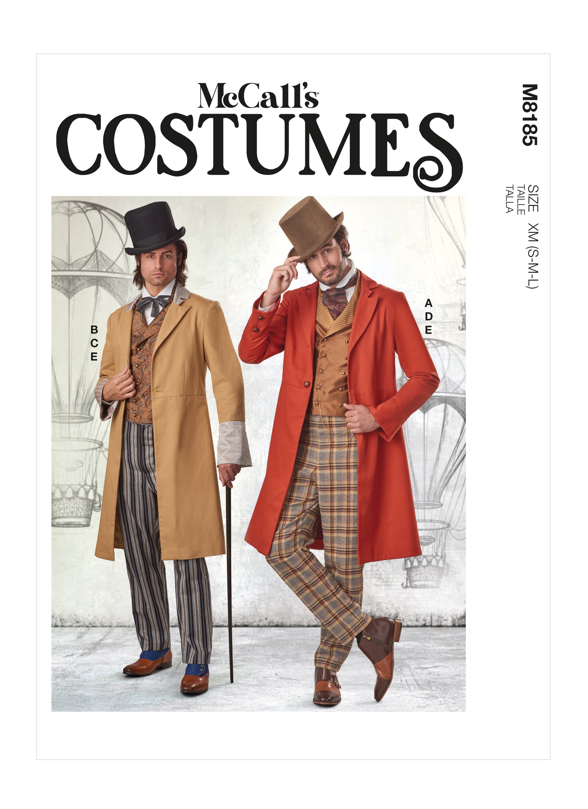 Symønster McCall´s 8185 - Kostume Historisk kostume - Herre - Karneval | Billede 7