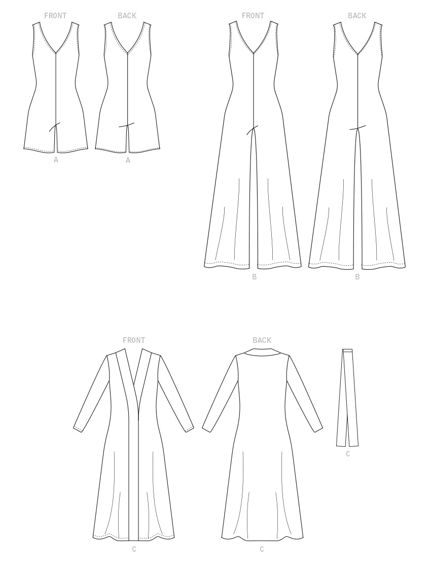 Symønster McCall´s 8245 - Buksedragt Frakke - Dame | Billede 9