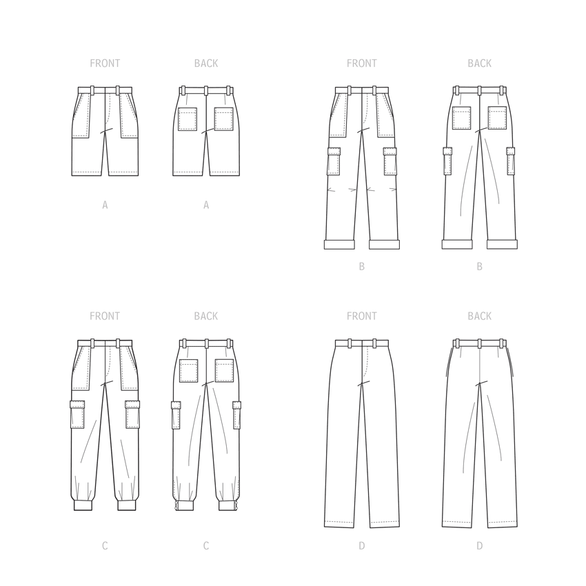 Symønster McCall´s 8264 - Bukser Shorts - Herre | Billede 7