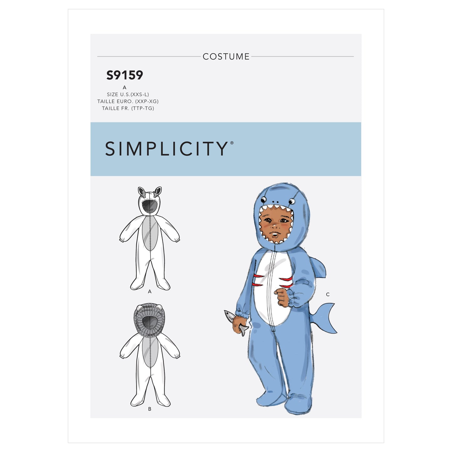 Symønster Simplicity 9159 - Kostume - Baby - Karneval | Billede 4