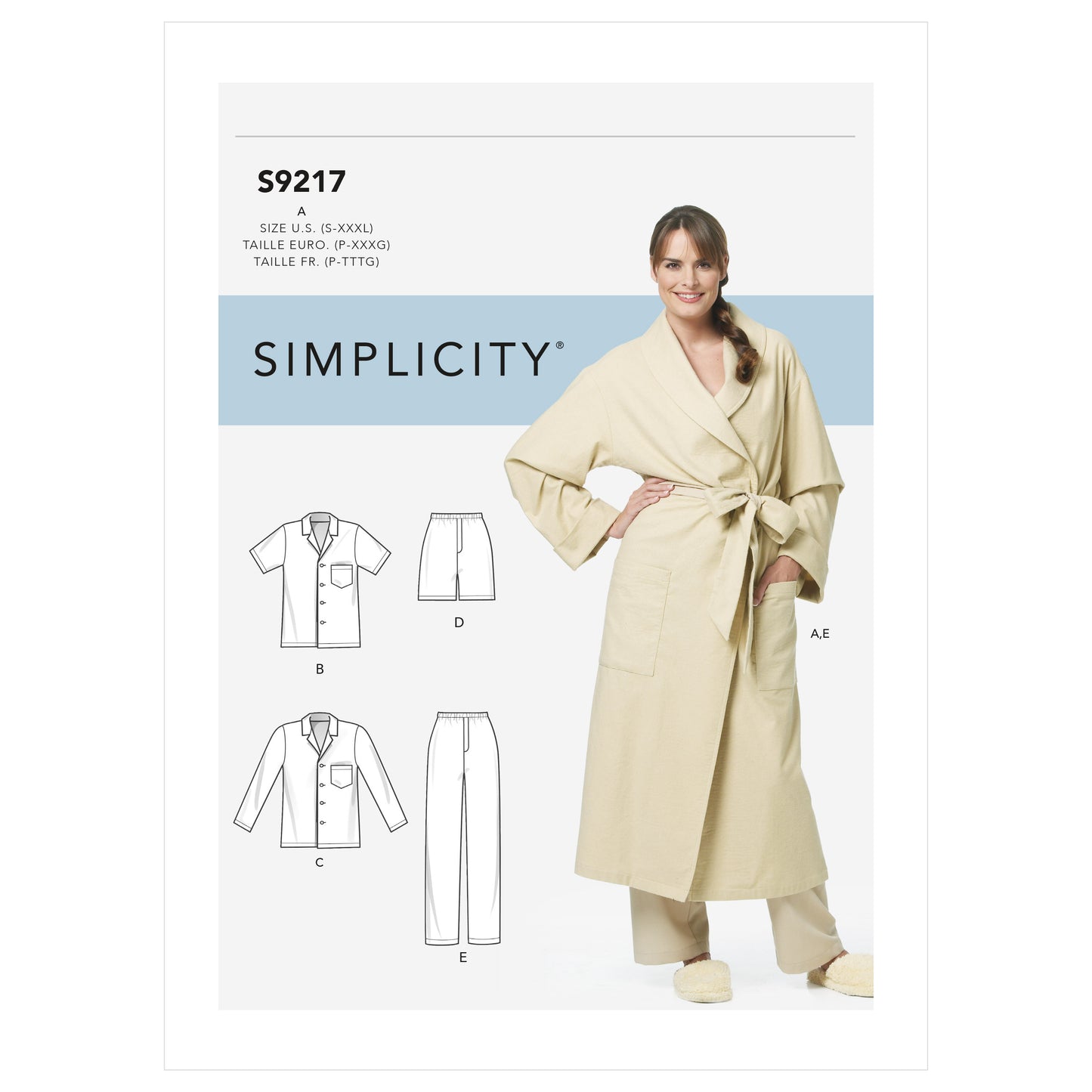 Symønster Simplicity 9217 - Pyjamas - Dame | Billede 4