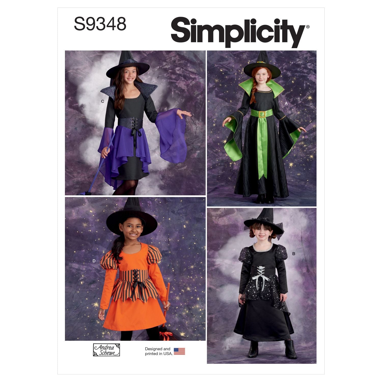 Symønster Simplicity 9348 - Kostume - Pige - Karneval | Billede 8