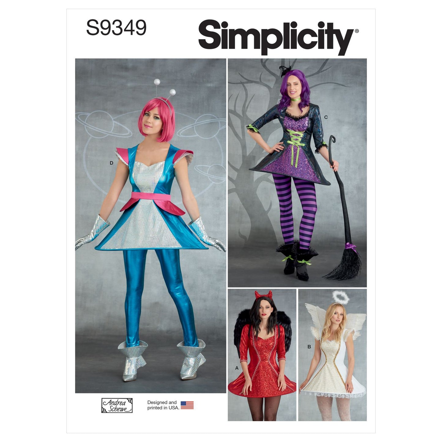 Symønster Simplicity 9349 - Kostume - Dame - Karneval | Billede 8