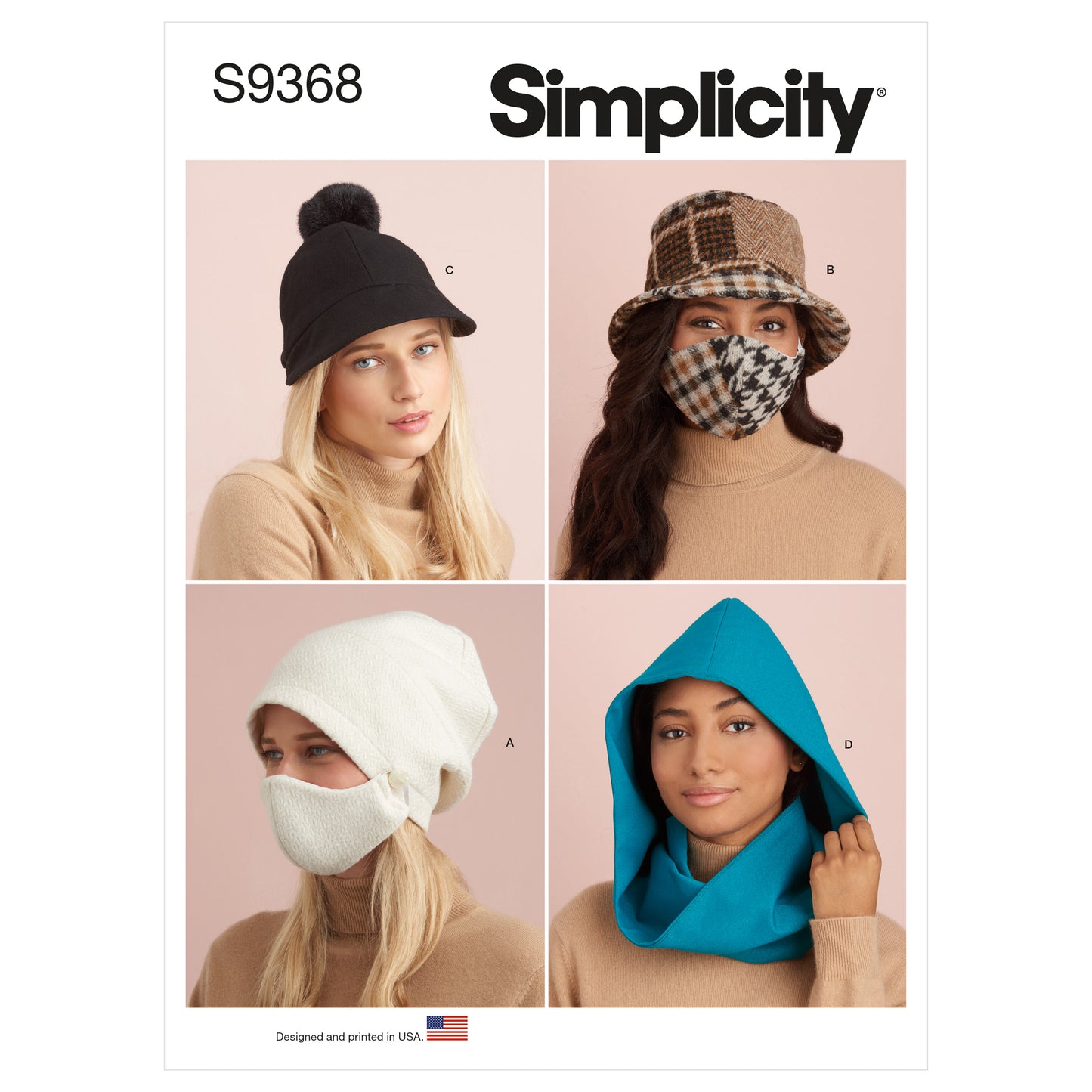 Symønster Simplicity 9368 - Hat Rekvisiter | Billede 6