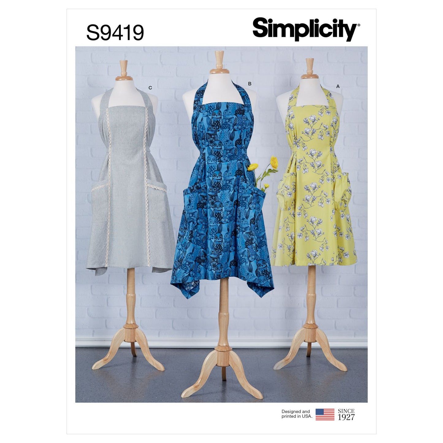 Symønster Simplicity 9419 - Forklæde - Dame | Billede 3