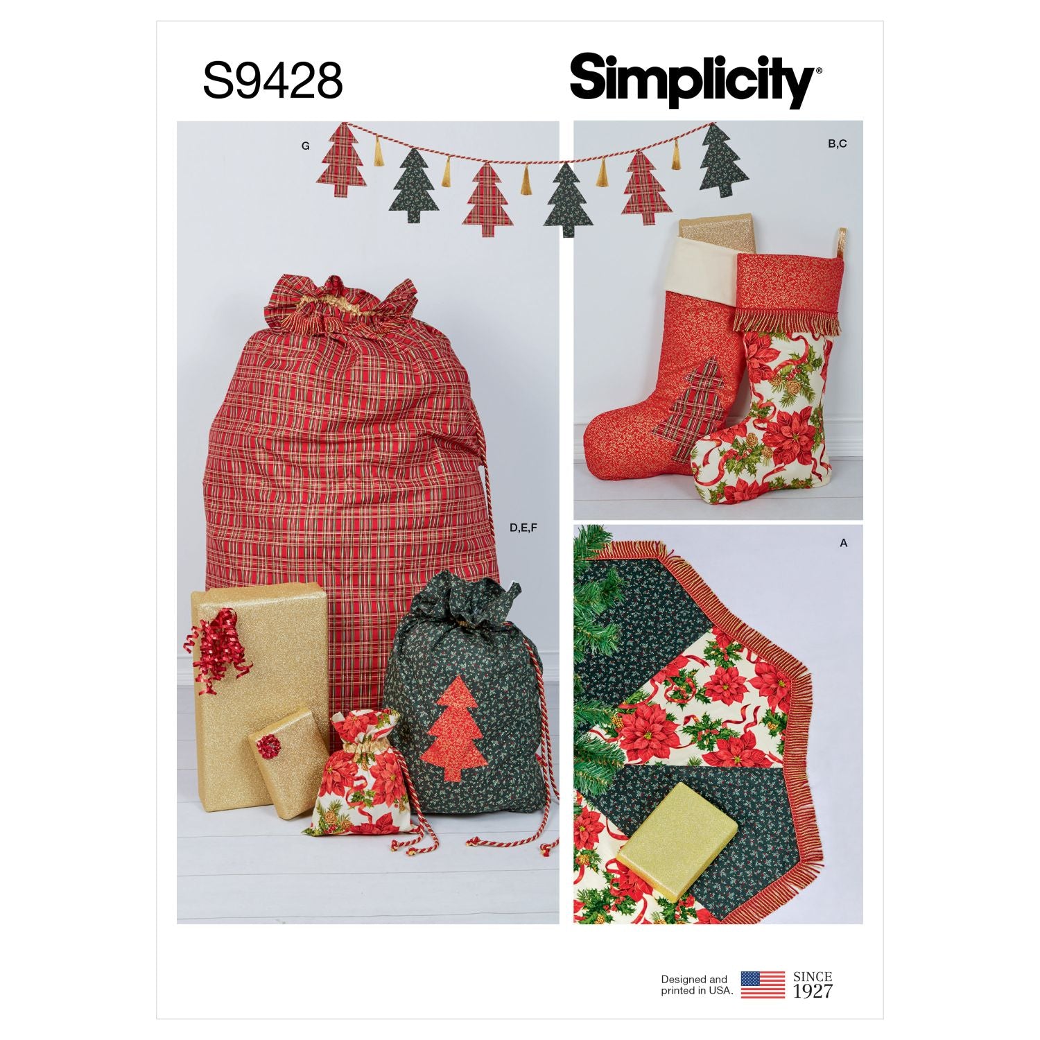 Symønster Simplicity 9428 - Indretning - Jul | Billede 5