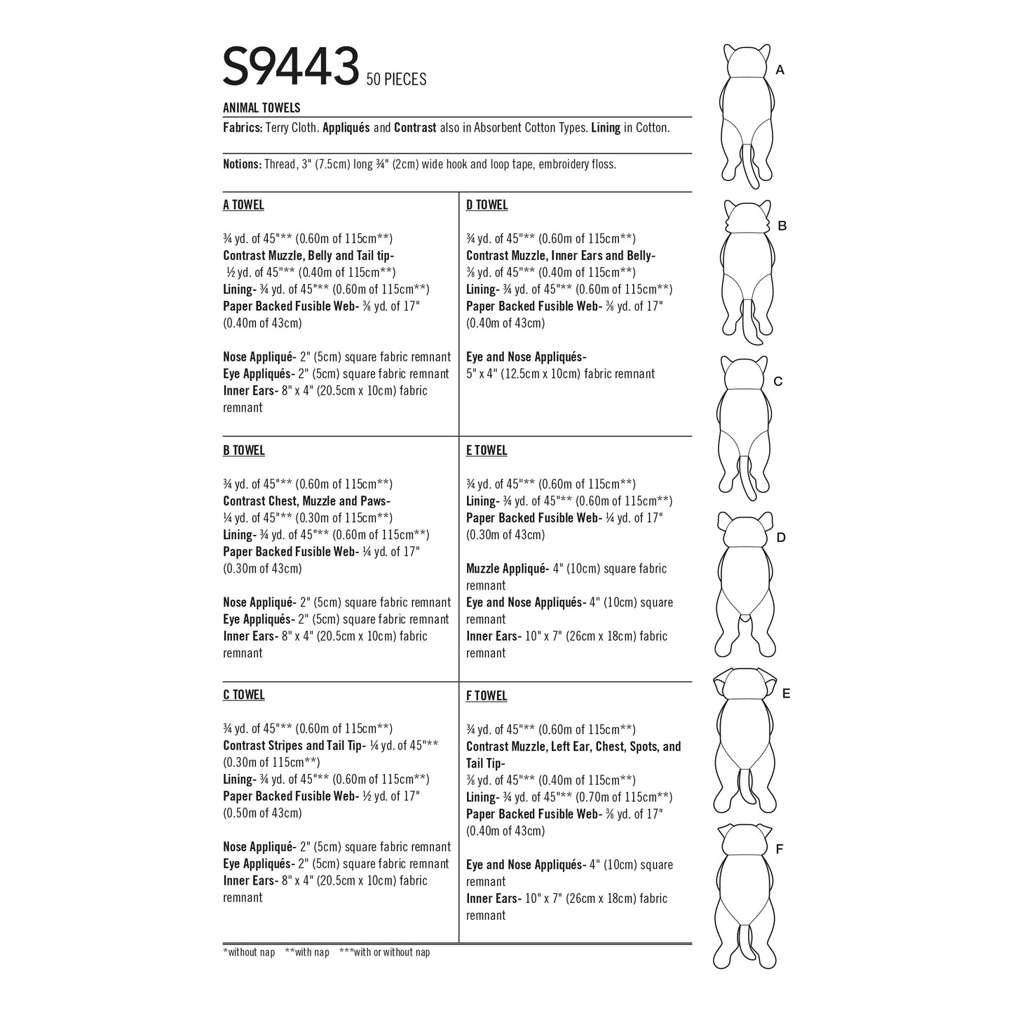 Symønster Simplicity 9443 - Hat | Billede 5