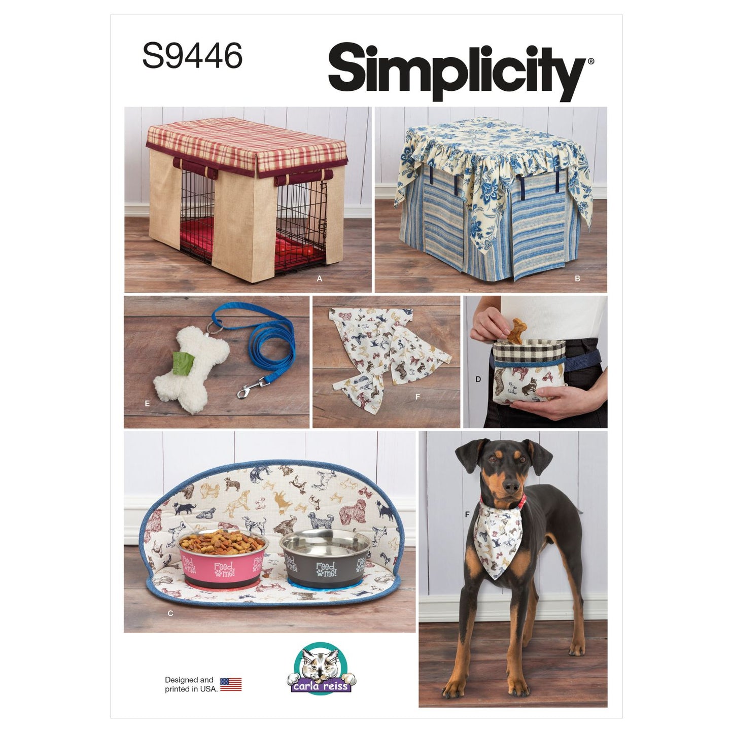 Symønster Simplicity 9446 - Indretning Hundetøj | Billede 8