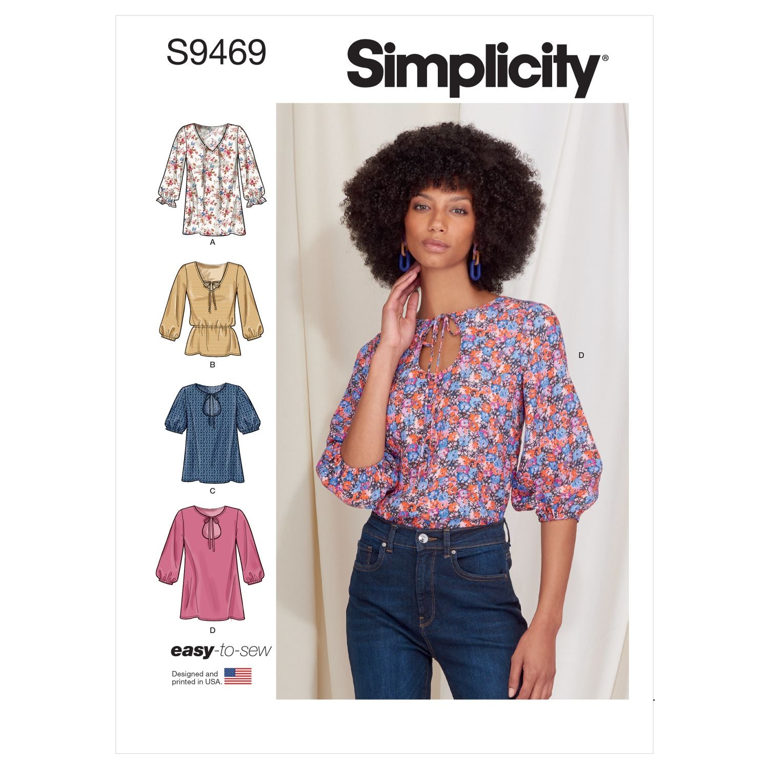 Symønster Simplicity 9469 - Trøje Bluse - Dame | Billede 10