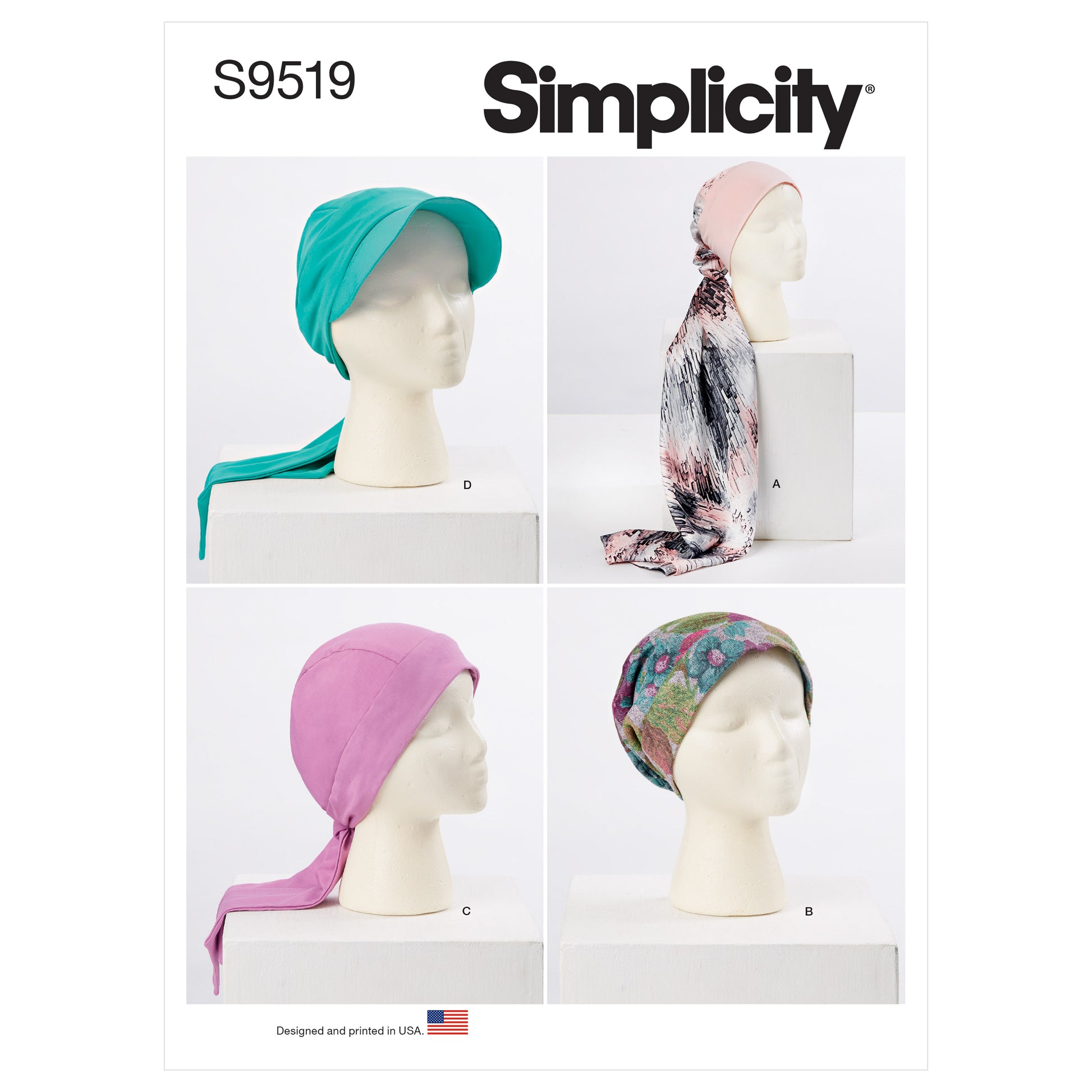 Symønster Simplicity 9519 - Hat | Billede 5