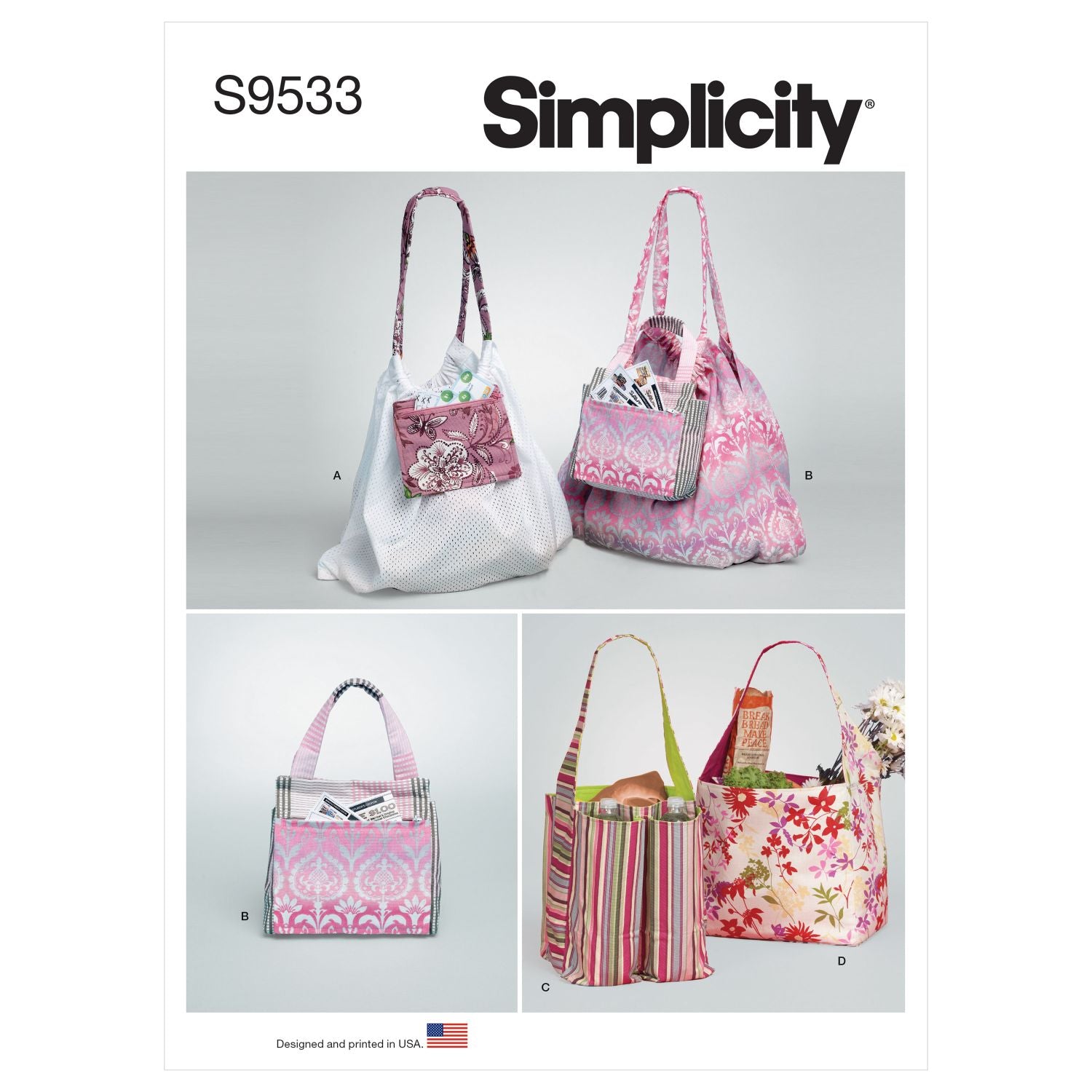 Symønster Simplicity 9533 - Taske | Billede 4