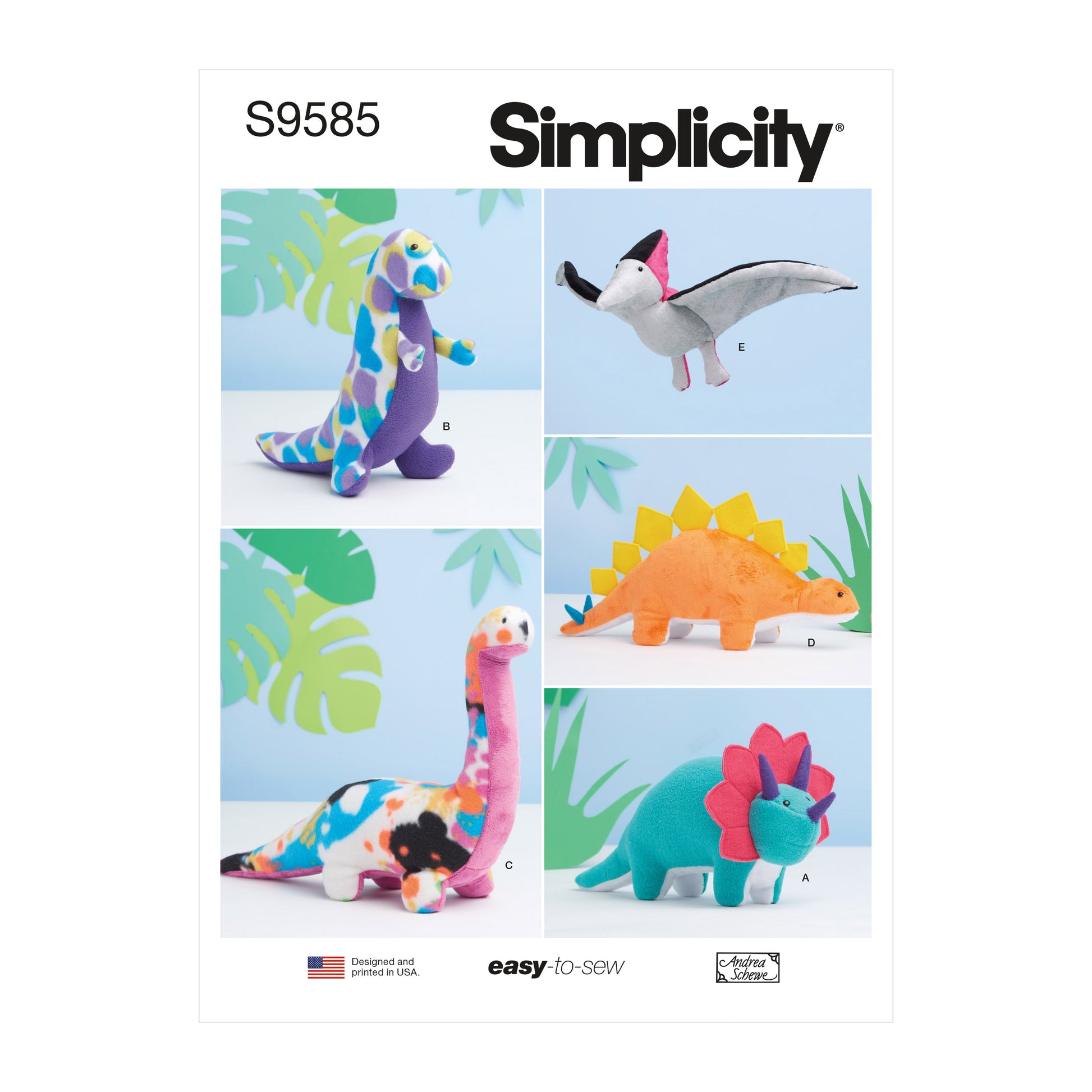 Symønster Simplicity 9585 - Tøjdyr | Billede 6