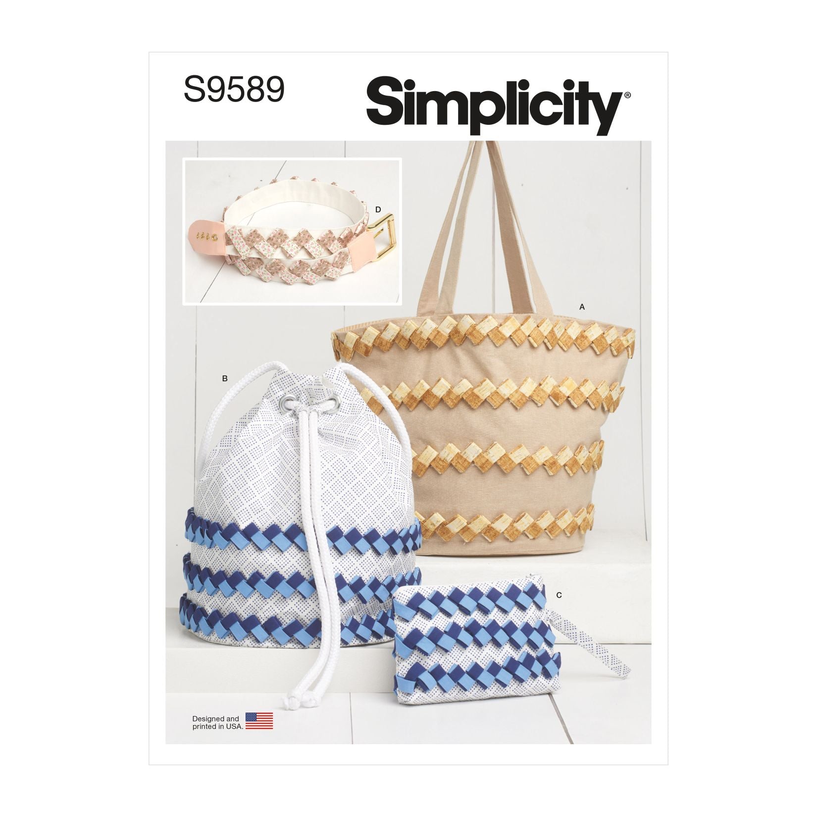 Symønster Simplicity 9589 - Dame - Rekvisiter Taske | Billede 3