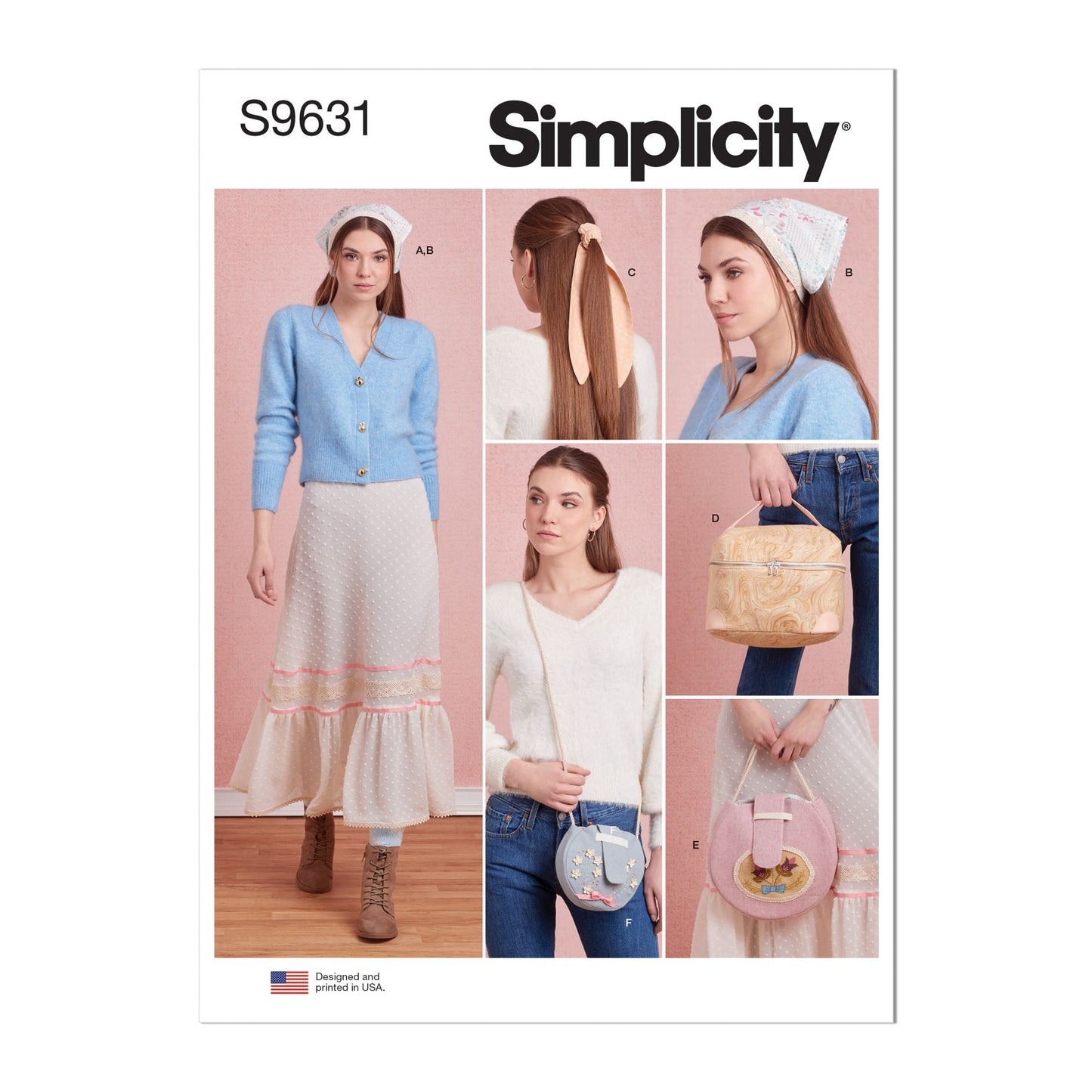 Symønster Simplicity 9631 - Nederdel - Dame - Rekvisiter | Billede 6
