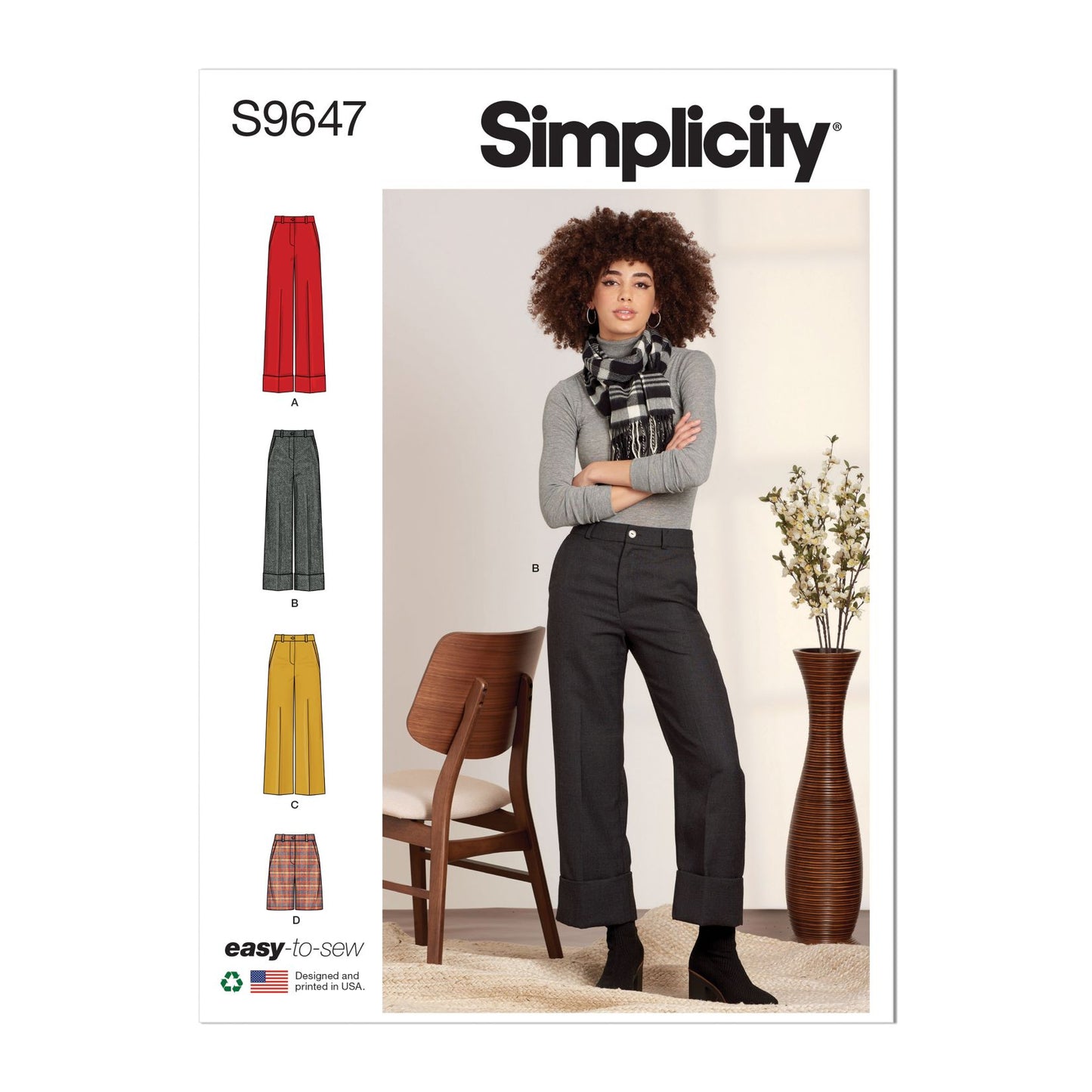 Symønster Simplicity 9647 - Bukser Shorts - Dame | Billede 7