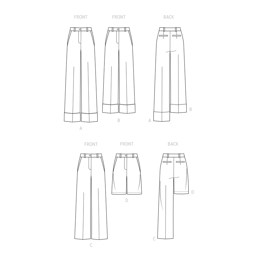 Symønster Simplicity 9647 - Bukser Shorts - Dame | Billede 8