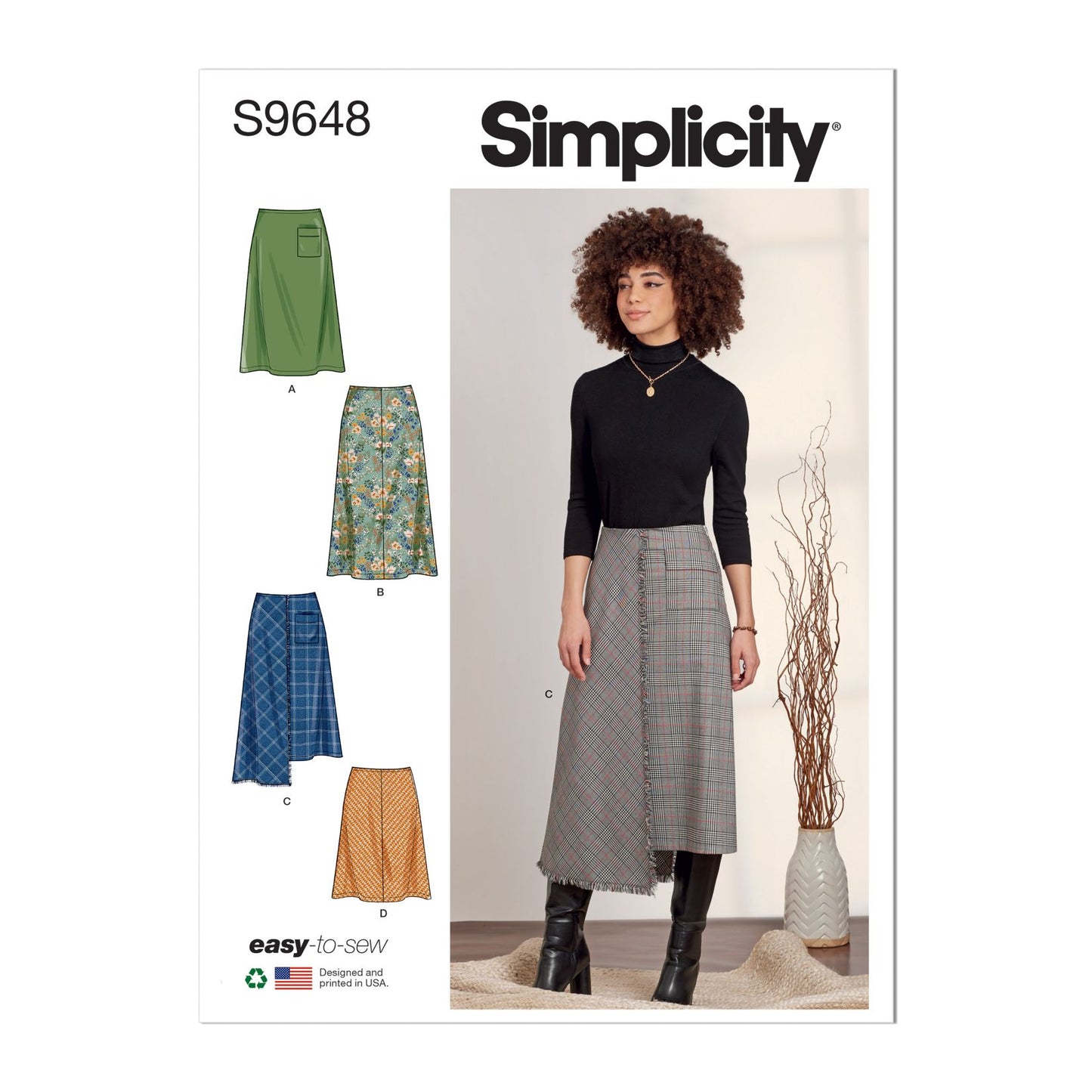 Symønster Simplicity 9648 - Nederdel - Dame | Billede 7