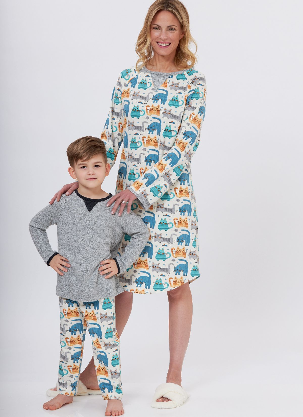 Symønster Butterick 6867 - Pyjamas - Pige Dreng Dame Herre | Billede 3