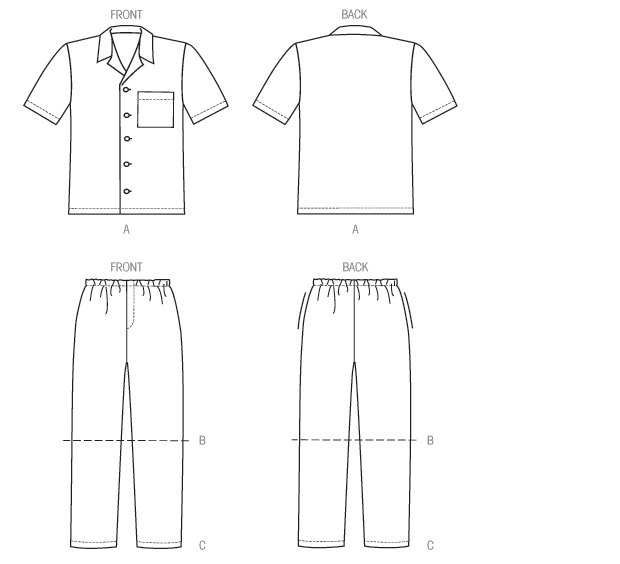 Symønster McCall´s 6972 - Bukser Skjorte Shorts - Herre | Billede 7