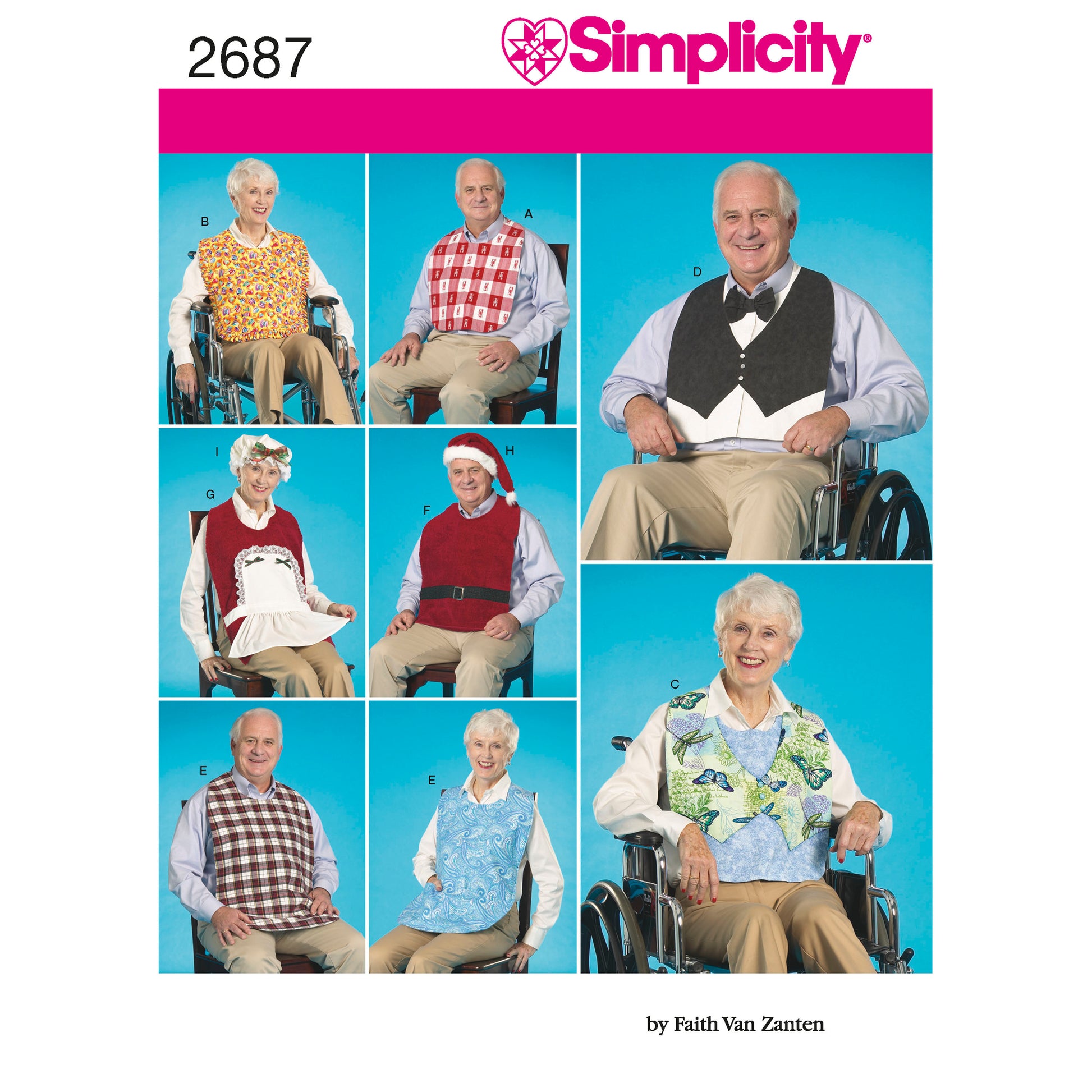 Symønster Simplicity 2687 - Hat Rekvisiter | Billede 9