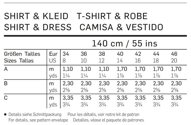 PDF symønster - Burda 6956 - Kjole Skjorte Bluse - Dame - Ventetøj | Billede 5