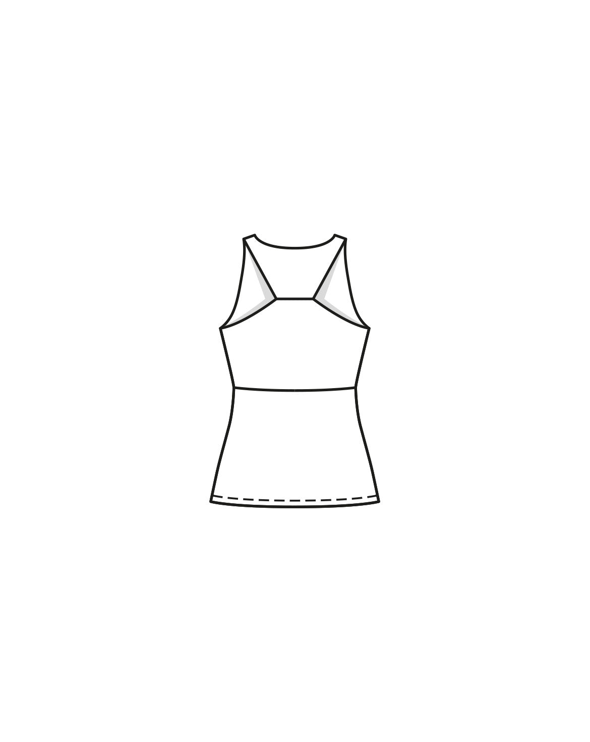 PDF-symønster - Burda 07/2023 #126 - Top Sportstøj - Dame | Billede 5