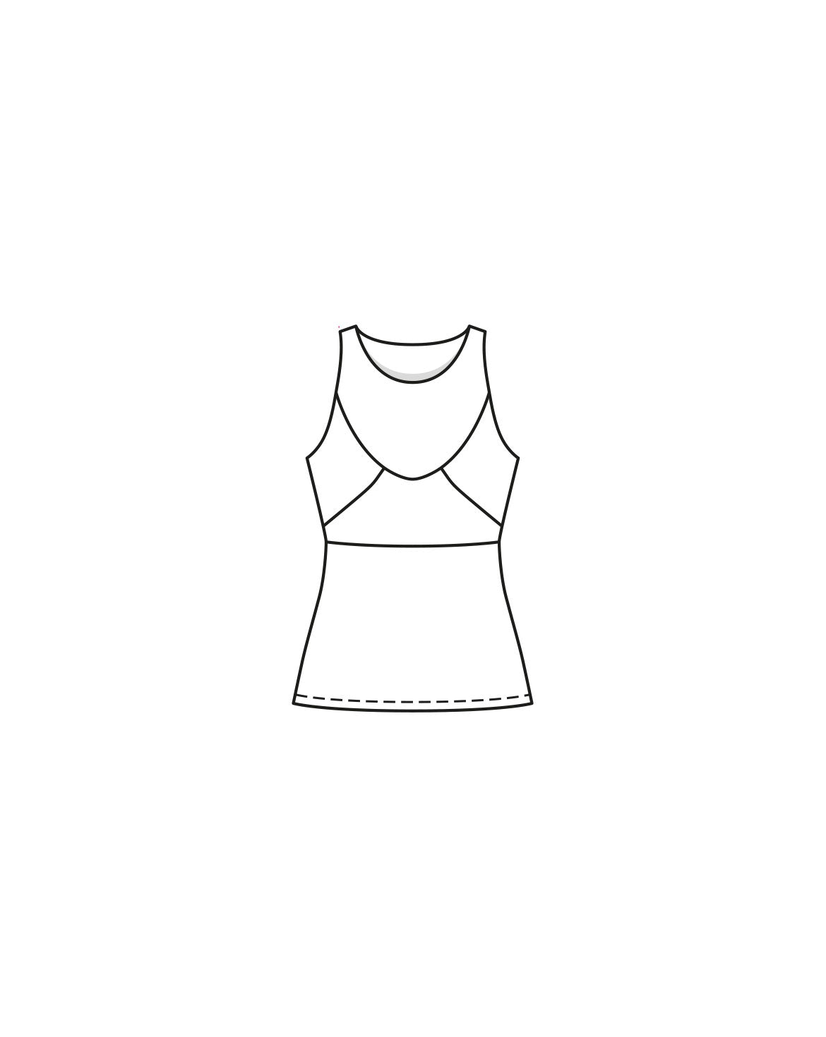 PDF-symønster - Burda 07/2023 #126 - Top Sportstøj - Dame | Billede 4