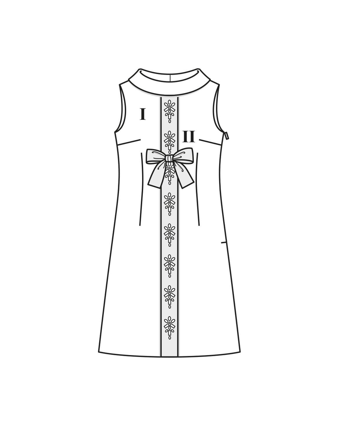PDF-symønster - Burda 03/24 #124 G - Kjole Vintage - Dame | Billede 3