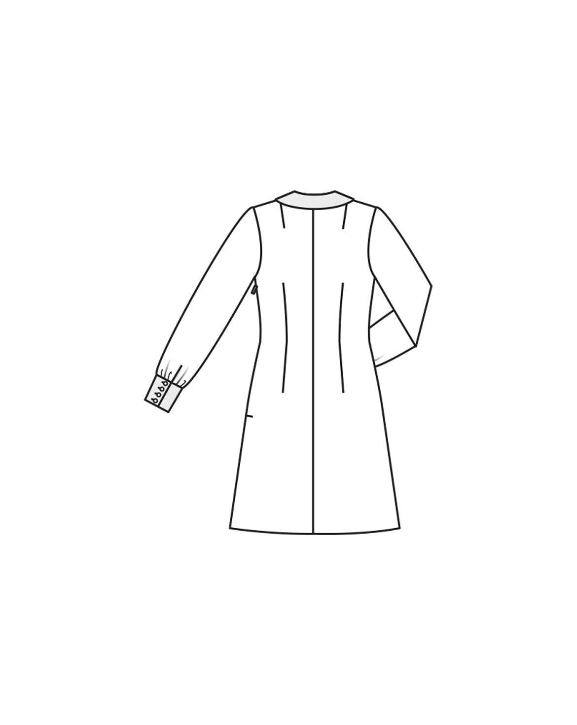 PDF-symønster - Burda 03/24 #126 G - Kjole Vintage - Dame | Billede 4