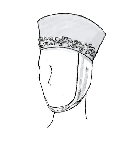 Symønster McCall´s 2026 - Historisk kostume - Hat Rekvisiter | Billede 3