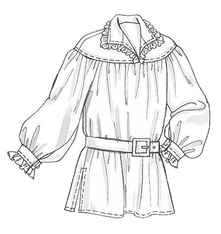 Symønster McCall´s 2059 - Skjorte Historisk kostume - Herre | Billede 3