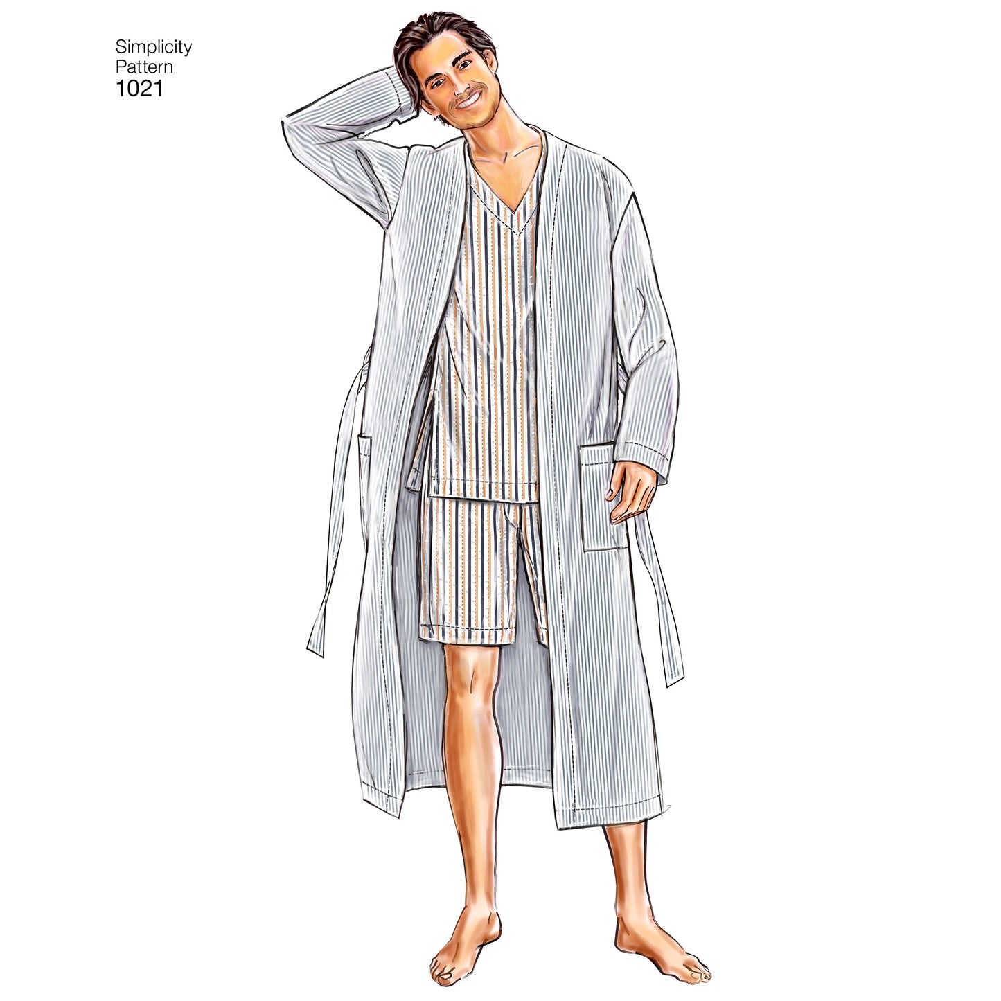 Symønster Simplicity 1021 - Top Skjorte Pyjamas | Billede 3