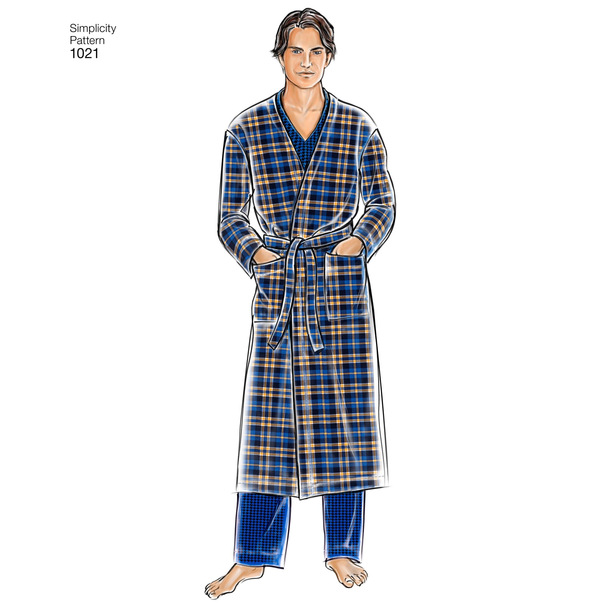 Symønster Simplicity 1021 - Top Skjorte Pyjamas | Billede 5