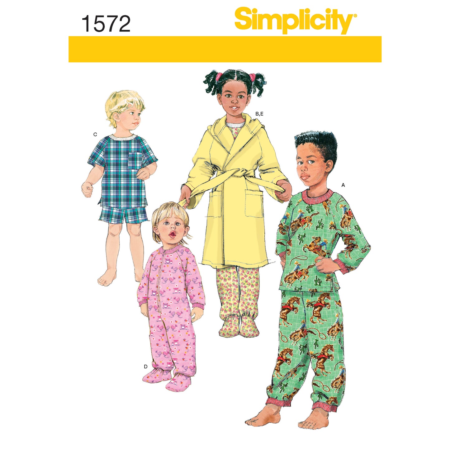 Symønster Simplicity 1572 - Bukser Skjorte Shorts - Baby - Hat | Billede 6