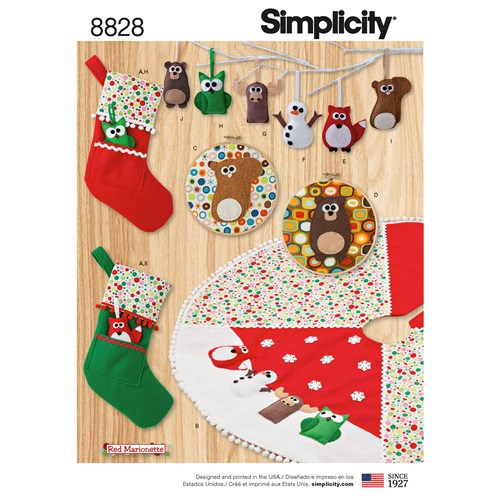 Simplicity 8828 Jul - Christmas decorations