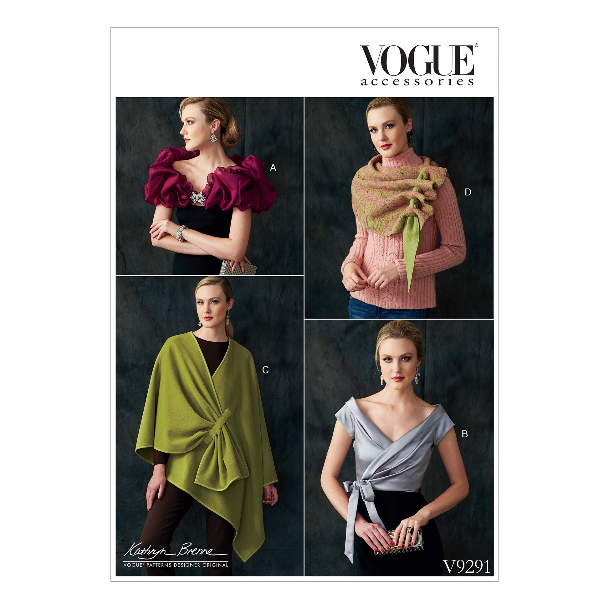 Symønster Vogue Patterns 9291 - Top - Dame - Sjal | Billede 10