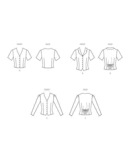 PDF-symønster - McCall´s 8451 - Skjorte - Dame | Billede 2