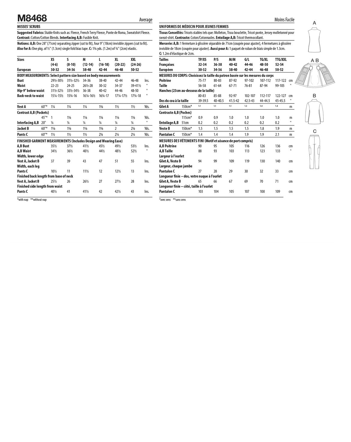 PDF-symønster - McCall´s 8468 - Sportstøj Coordinates - Dame | Billede 4