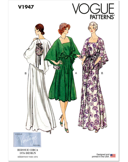 Symønster Vogue Patterns V1947 - Kjole Vintage - Dame | Billede 2