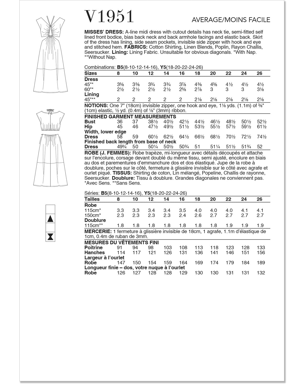 Symønster Vogue Patterns V1951 - Kjole Skjorte - Dame | Billede 4