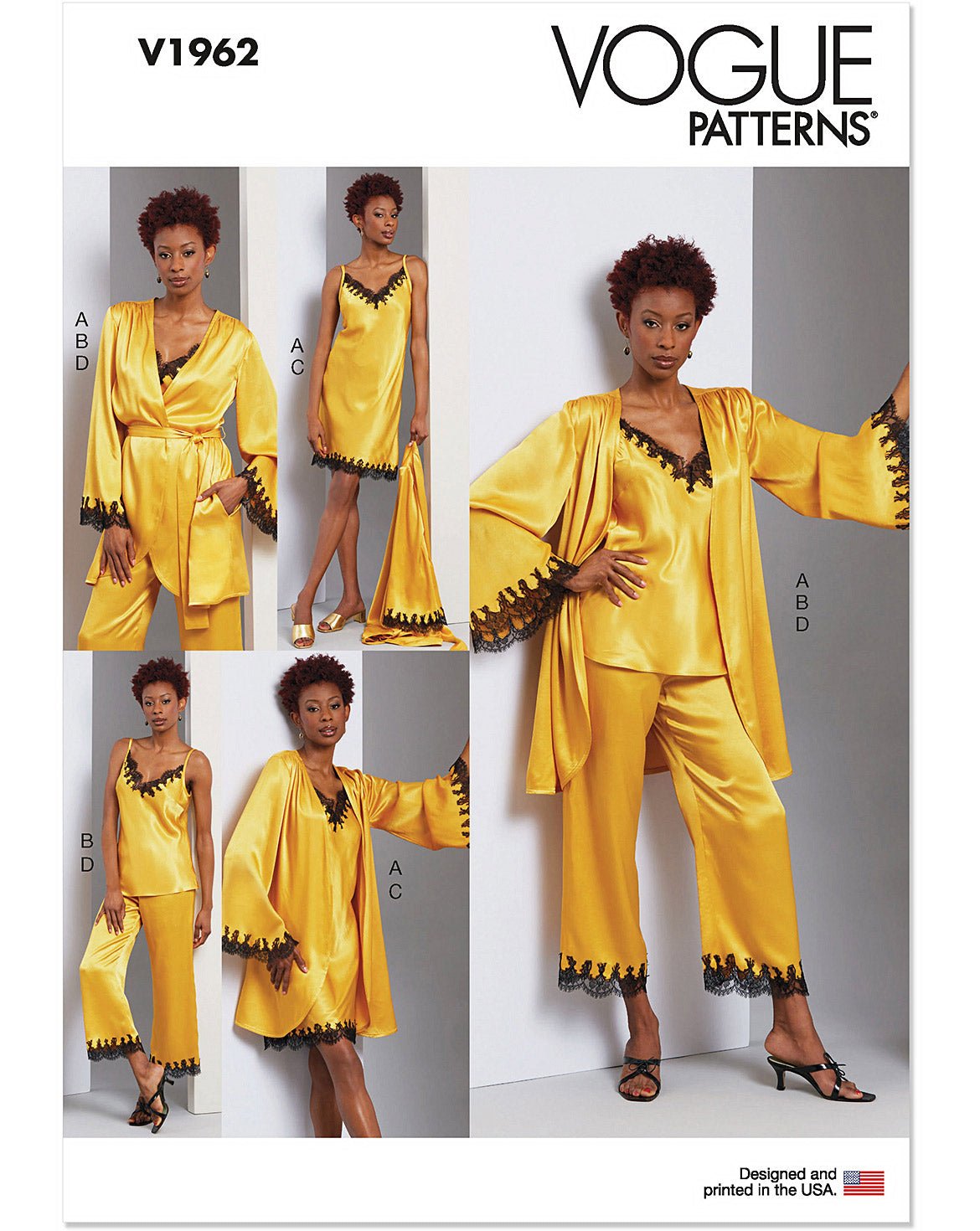 Symønster Vogue Patterns V1962 - Pyjamas Undertøj - Dame | Billede 8