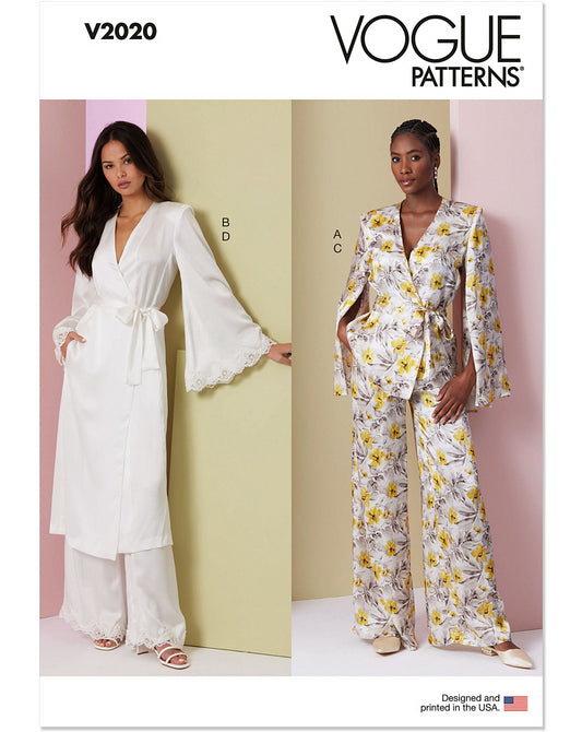 Symønster Vogue Patterns 2020 - Pyjamas - Dame | Billede 3