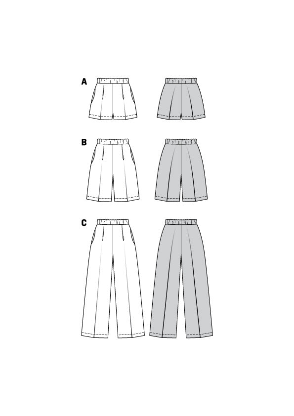Symønster Burda 6008 - Bukser Shorts - Dame - Business | Billede 11