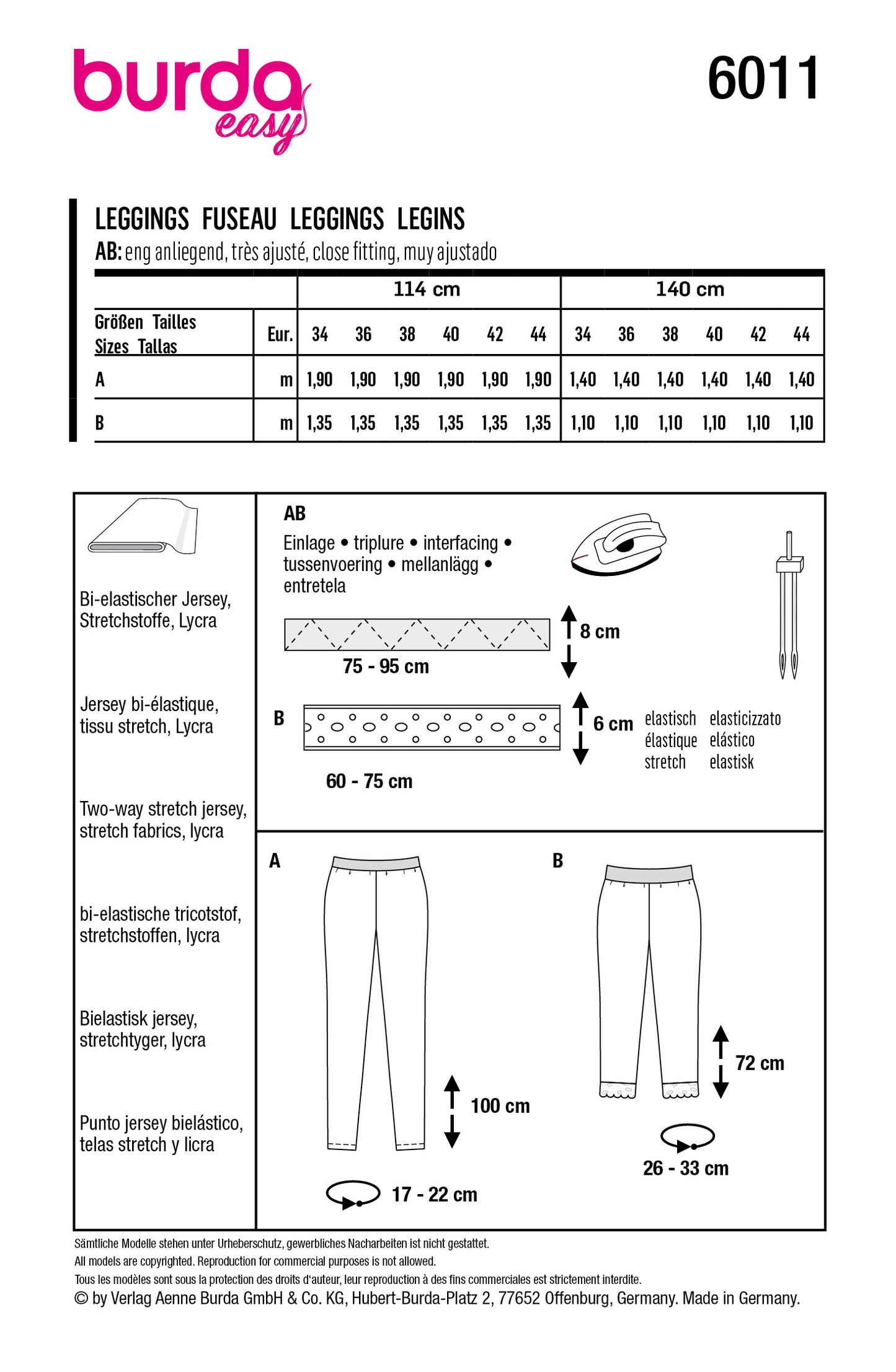 Symønster Burda 6011 - Sportstøj - Dame - Idræt | Billede 9