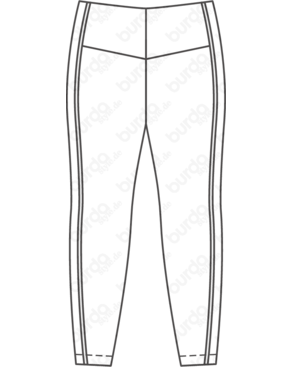 PDF-symønster - Burda BS202108127 - Sportstøj - Dame - Idræt | Billede 4