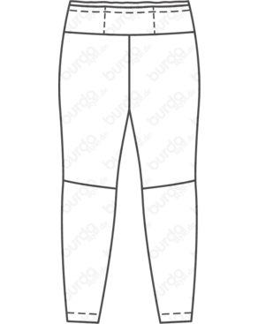 PDF-symønster - Burda BS202108127 - Sportstøj - Dame - Idræt | Billede 5