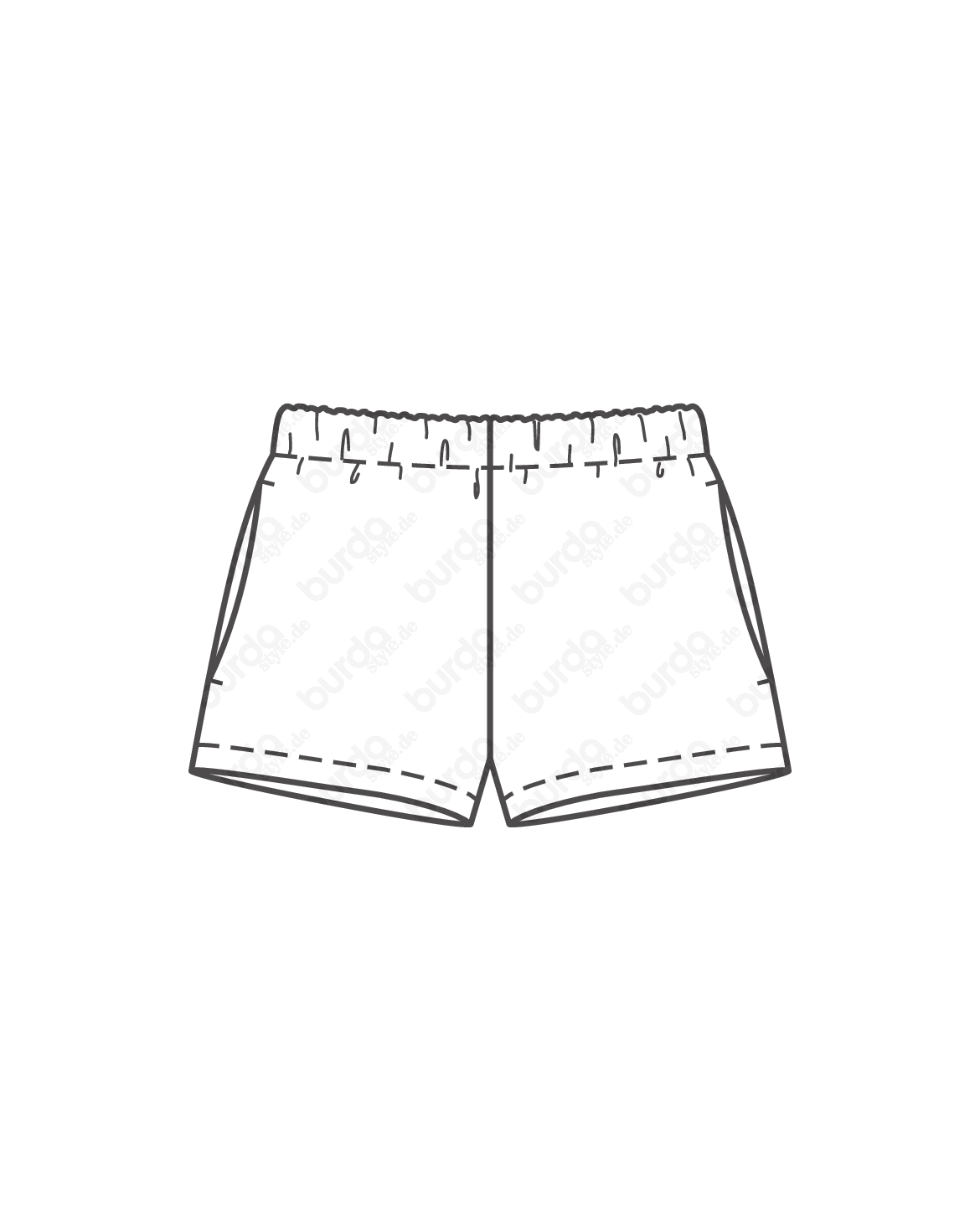 PDF-symønster - Burda BS - Shorts - Baby | Billede 4